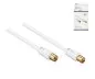 Mobile Preview: Coaxial antenna cable, shielding 120dB, 3,5m gold plated, quad shielded, white